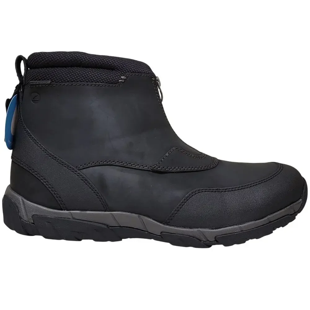 Clarks Men Grove Zip II Waterproof Ankle Boots Size US 13M Black Leather
